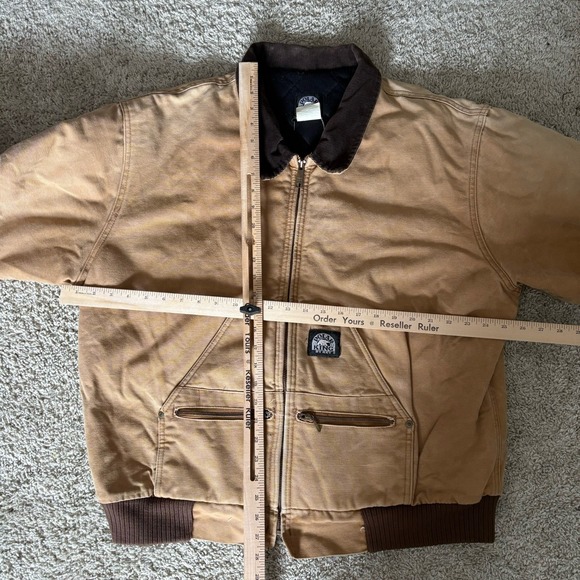 Vintage 90's USA Polar King by key Canvas Jacket detroit carhartt Syle XL REG - Picture 8 of 11